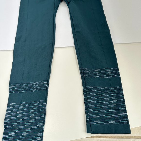 Jilla Leggings Wanderer 7/8 Compression Tights Teal Active Yoga Workout SMALL - Picture 6 of 7